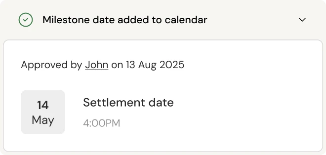 Date extraction with milestone tracking