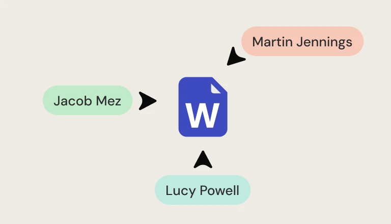Real-time document collaboration interface